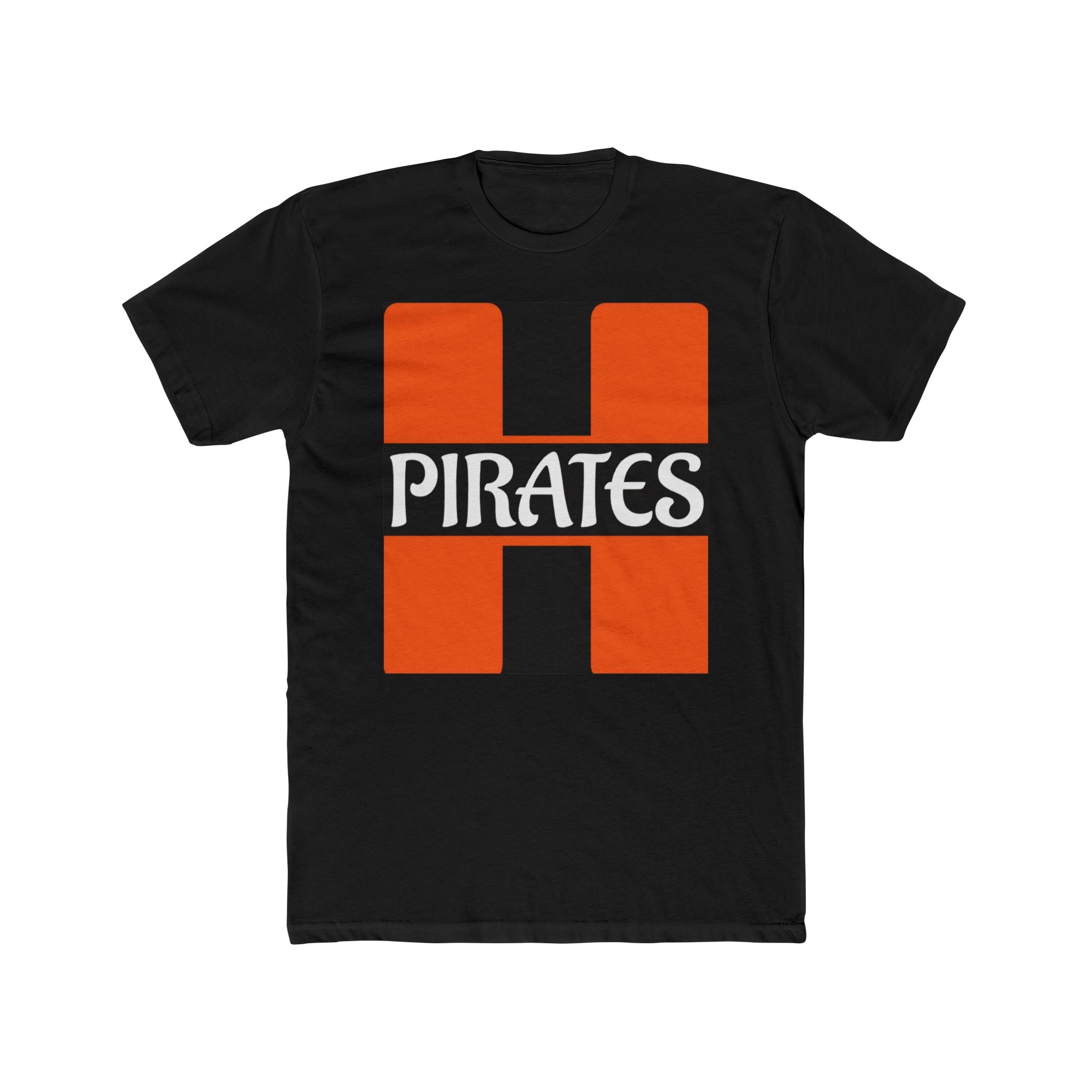 Pirates Block H T‑Shirt — Retro Orange School Spirit Tee