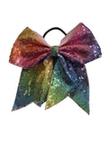 Rainbow Sequin Bow
