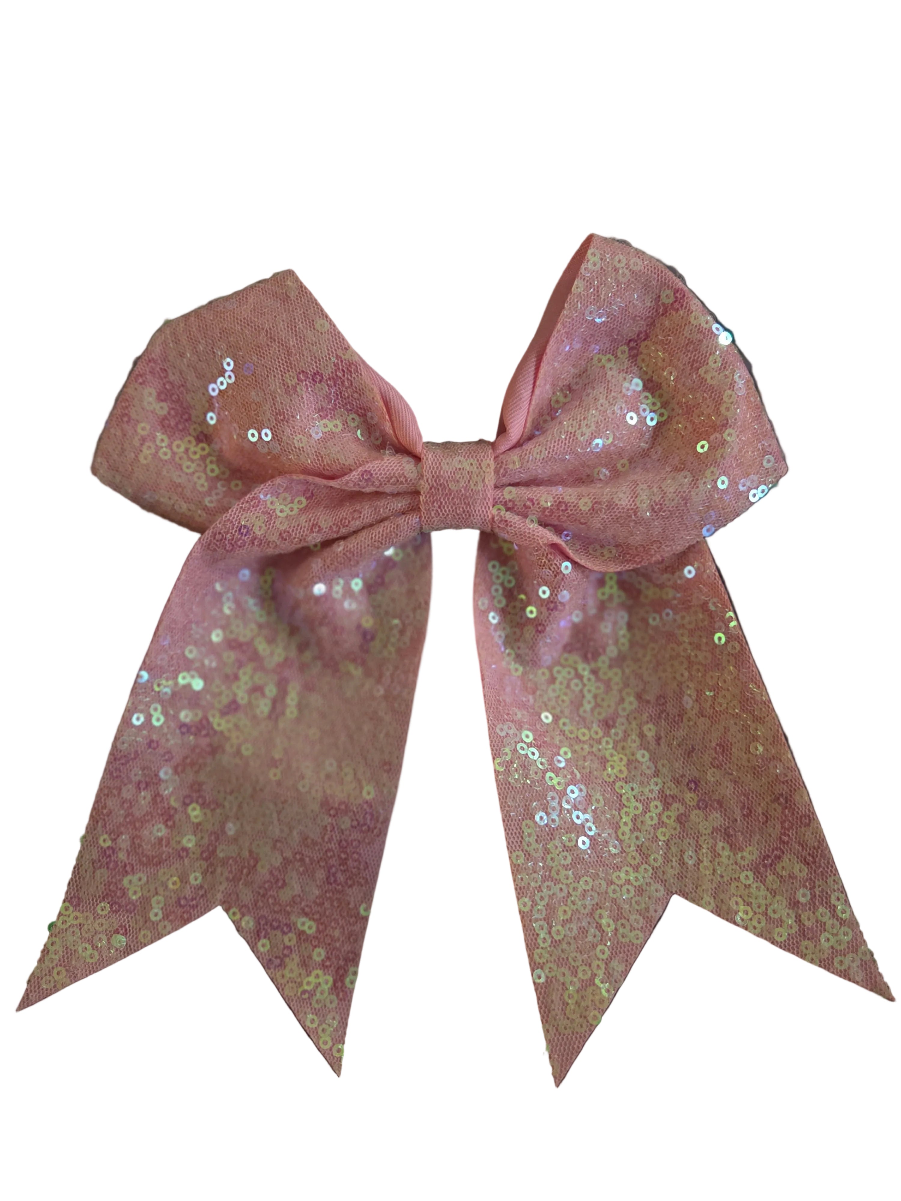 Pink Sequin Bow