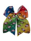 Bold Rainbow Unicorn Bow